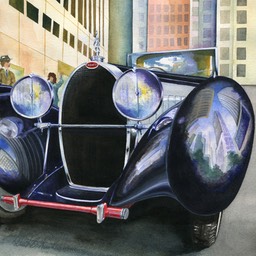 "Arrival" (1931 Bugatti Royale)